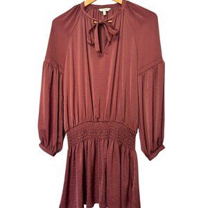 Lucky Brand Drop Waist Silk-Feel Dress Size Small